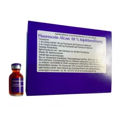 Флюоресцит Fluorescein Alcon 10% (Флуоресцеин натрия) р-р для ин. 100мг/мл 5мл №1 в Волгограде и области фото