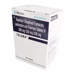 Тенофовир + Ламивудин + Эфавиренз (Telura/Tenolam E) таб. 300мг/300мг/600мг №30 в Волгограде и области фото