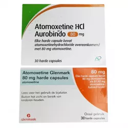 Атомоксетин 80 мг Европа :: Аналог Когниттера :: Glenmark / Aurobindo капс. №30 в Волгограде и области фото