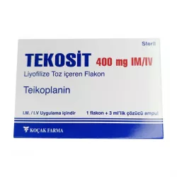 Тейкопланин Текозит :: Tekosit лиофилизат для инъекций 400мг №1 в Волгограде и области фото
